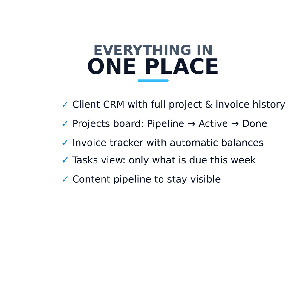 Freelancer Client OS — Notion Template for Freelancers