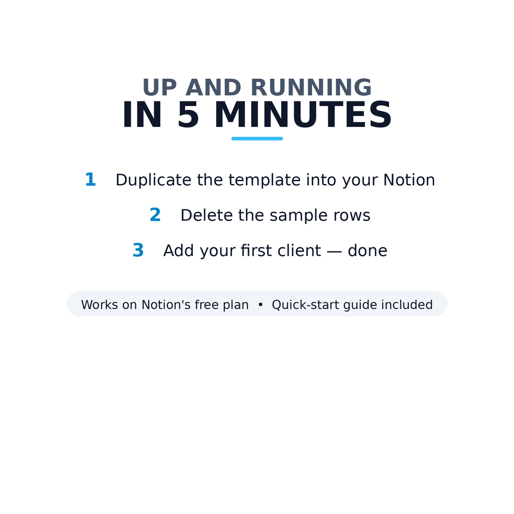 Freelancer Client OS — Notion Template for Freelancers